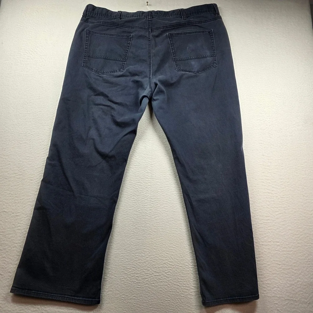 Kirkland Signature Pants Mens 42x30 Dark Gray 5-Pocket Straight Stretch 755774